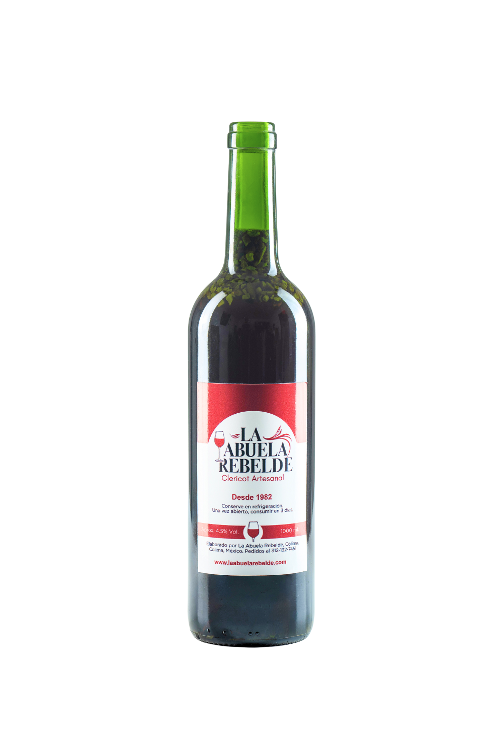 Clericot Tinto Clasico Botella de Cristal de 750 ml.